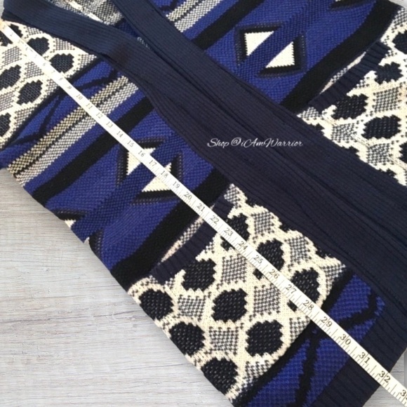 Lucky Brand geo print cotton cardigan sweater *shop@iamwarrior - Picture 8 of 11